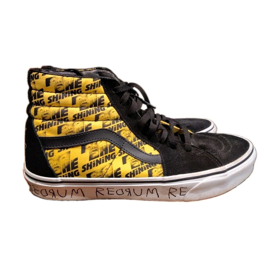 Vans Sk8-Hi The Shining House of Terror Mens Size 11 Black Yellow Shoes Redrum